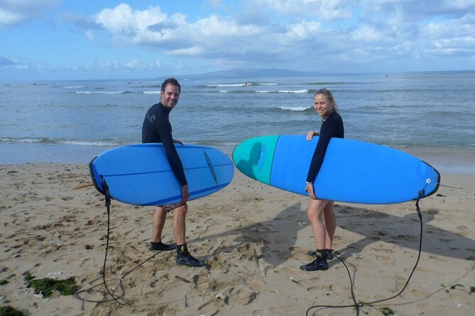 Beginner Group Surf Lesson on Maui South Shore - Catching Waves, Standing Up, and Riding Toward Shore
