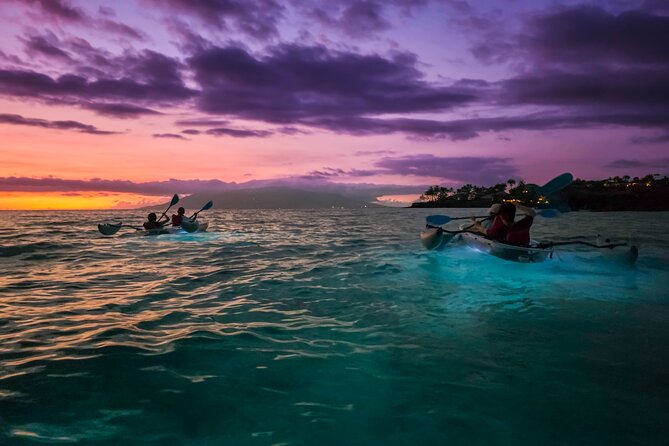 Clear Kayak Sunset and Glow Tour in Maui - The golden-hour glide: islands, Haleakalā lines, and sea turtles