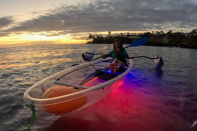 Clear Kayak Sunset and Glow Tour in Maui - When it gets dark: LED-lit water and the reef’s night shift