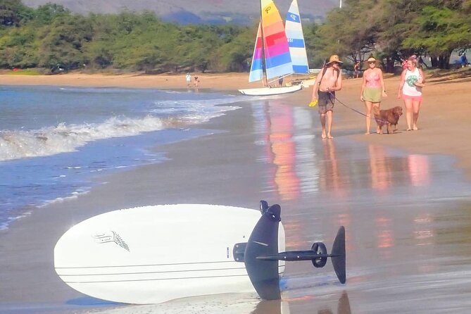 Electric Foilboard rides/lessons/sessions at Sugar Beach, Maui - Your Body Requirements: Balance, Flexibility, and the 235-Lb Limit