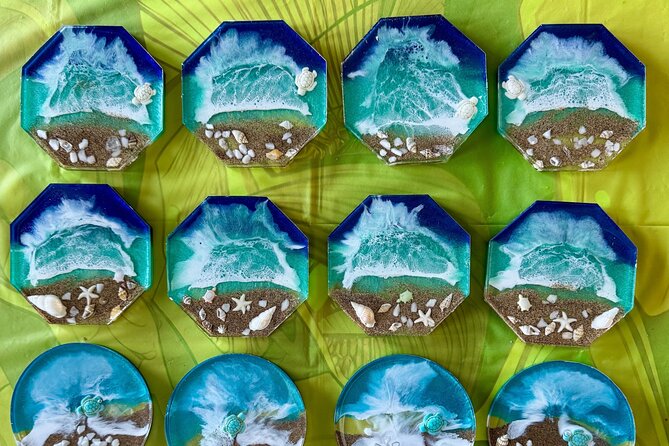 Epoxy Resin Art and Craft Coaster Set Experience - Why This Maui Resin Coaster Set Workshop Feels Different From Typical Souvenirs
