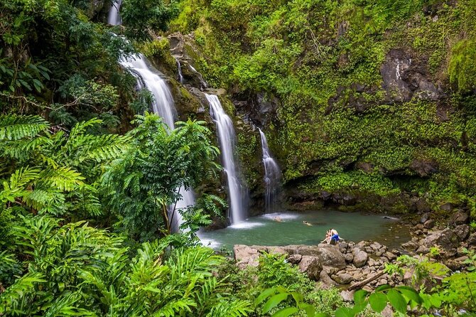 Famous Road to Hana Waterfalls, Black Sand Beach & Lunch - Pua’a Ka’a, Wailua Valley views, and the shorter bay stops