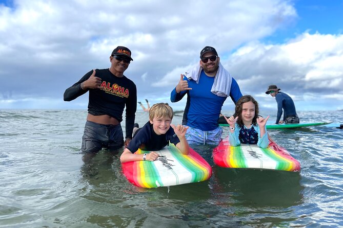 Hawaiian-owned and Operated Surf Lessons in Kihei, Maui - Group size and personal coaching: how you get more value from 2 hours
