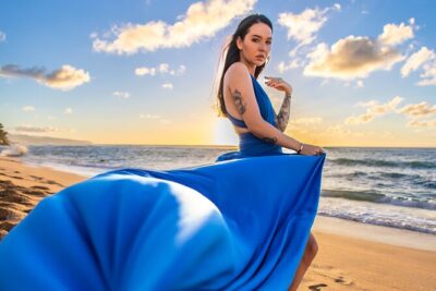 Maui Hi Flying Dress Private Photoshoot Experience - Ulua Beach and the 5:00 pm start: timing that fits Maui light