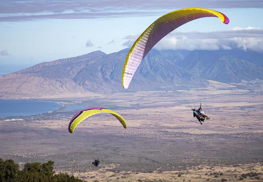 Maui: Top Gun Paragliding Tandem Flight - The Haleakalā launch: 6,500 feet of wow before you even fly