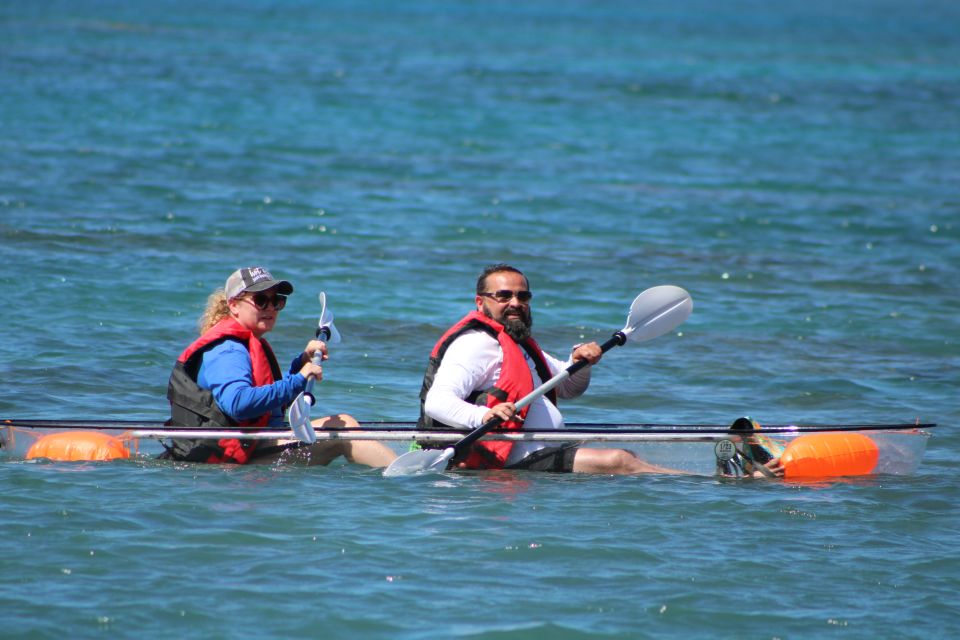 Olowalu: Guided Clear Kayak Tour - Unlimited - Paddling over the ancient reef: fish, turtles, and manta stations