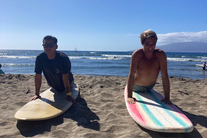 Private Surf Lessons in Lahaina, Maui - The ABCs on Land: Paddling, Balance, and Safety Drills
