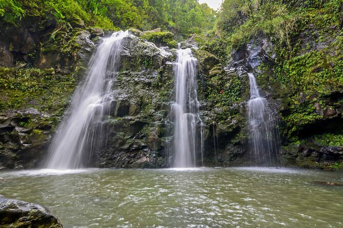 The Ultimate Road to Hana Slingshot Adventure from Kihei Maui - Upper Waikani Falls (Three Bears Falls): a swim stop you’ll feel tempted by