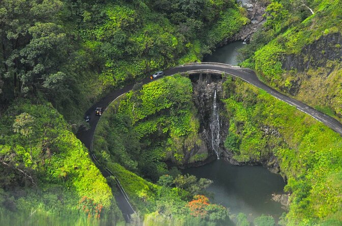 The Ultimate Road to Hana Slingshot Adventure from Kihei Maui - Wailua Falls: roadside waterfall views and handmade goods