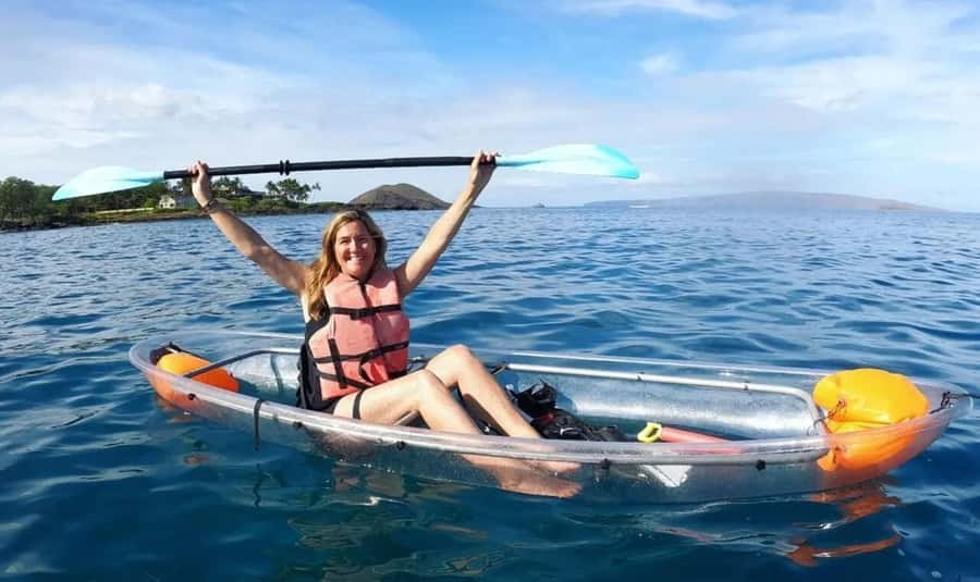 Turtle Town, Makena; Clear Bottom Kayak and Snorkel Tour - Snorkeling session: turtles, manta rays, and the “whoa” moments
